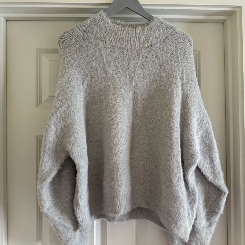 H&M Soft Gray Cowl Neck Sweater